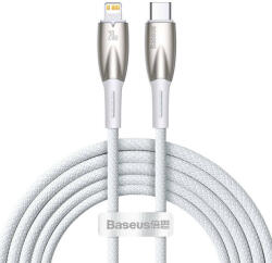 Baseus Cablu de date USB-C la Lightning Baseus Glimmer, 20W, 2m (alb) CADH000102