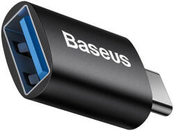 Baseus Adaptor USB-C la USB-A Baseus Ingenuity OTG (negru) ZJJQ000001