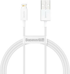 Baseus Cablu de date Baseus Superior Series USB la Lightning, 2.4A, 1 m (alb) CALYS-A02