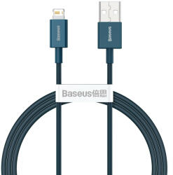 Baseus Cablu de date Baseus Superior Series USB la Lightning 2.4A 1m (albastru) CALYS-A03