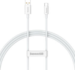 Baseus Cablu de date rapid Baseus Superior Series USB la USB-C, 100 W, 1 m (alb) CAYS001302