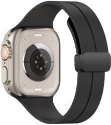 UIQ Curea ceas UIQ compatibila cu Apple Watch 1 2 3 4 5 6 7 8 9 SE SE 2 Ultra Ultra 2, 42 44 45 49mm, Negru - ES00832