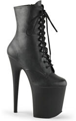 Pleaser USA Pleaser Flamingo-1020 Blk Faux Leather/Blk Matte 35