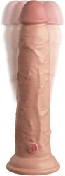 Pipedream King Cock Elite 9" Vibrating Silicone Dual Density Cock with Remote Light