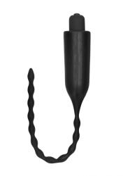 ElectroShock E-Stimulation Vibrating Urethral Sounding Plug Black