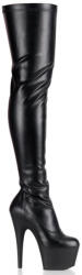 Pleaser USA Pleaser Adore-3000 Blk Str Faux Leather/Blk Matte 40