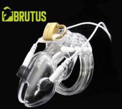 Brutus Volt Cage Electro Chastity Cage Clear