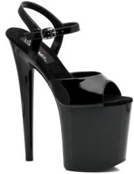 Pleaser USA Pleaser Flamingo-809 Blk Pat/Blk 43