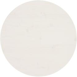 vidaXL Blat de masă, alb, Ø60x2, 5 cm, lemn masiv de pin (813654) - comfy
