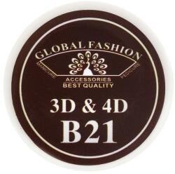 Global Fashion Gel UV plastilina 4D, gel plastart, Global Fashion, B21, 7g, maro inchis - esteto