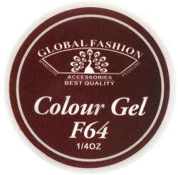 Global Fashion Gel color unghii, vopsea de arta, seria Rose Red, Global Fashion, 5gr, F64