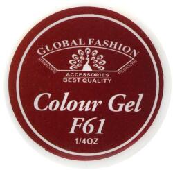 Global Fashion Gel color unghii, vopsea de arta, seria Rose Red, Global Fashion, 5gr, F61