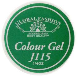 Global Fashion Gel color unghii, vopsea de arta, seria Distinguished Green, Globl Fashion, 5gr, J115
