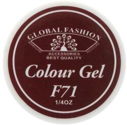 Global Fashion Gel color unghii, vopsea de arta, seria Rose Red, Global Fashion, 5gr, F71
