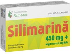 Remedia Silimarina 450 mg + Anghinare si Papadie- Remedia, 30 comprimate filmate