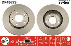 TRW DF4865S Disc frana