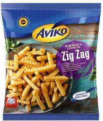 Aviko Zig Zag elősütött, gyorsfagyasztott, cikcakkos hasábburgonya sütőbe 1500 g