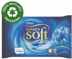 Tesco Soft Luxury nedves toalettkendő érzékeny bőrre 50 db