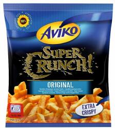 Aviko Super Crunch Original elősütött gyorsfagyasztott hasábburgonya extra ropogós bevonattal 750 g