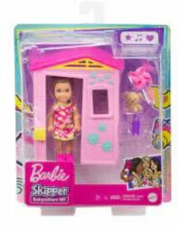 Mattel Skipper - bébiszitter, rózsaszín házikó szett kislány babával GRP15 - Mattel