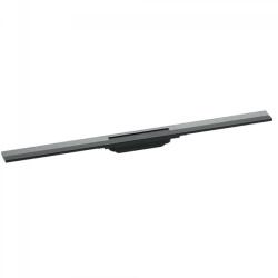 Hansgrohe RainDrain Flex zuhanylefolyó színkészlet 90 cm, formára vágható, szálcsiszolt fekete króm (56045340) (56045340)