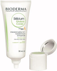 BIODERMA Cremă-corector cu acoperire pentru acnee Sébium Global Cover (Intensive purifying care Hight Coverage) 30 ml + 2 g