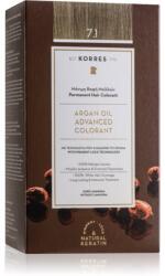 KORRES Argan Oil Culoare permanenta pentru par cu ulei de argan culoare 7.1 Ash Blonde 50 ml