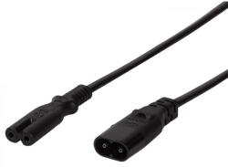 LogiLink IEC Tápkábel Fekete 2m CP129 (CP129)