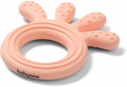 BabyOno Be Active Silicone Teether Octopus jucărie pentru dentiție Pink 1 buc
