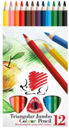 ICO Színes ceruza készlet, háromszögletű vastag Süni Ico 12 klf. szín