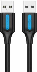 Vention COJBD USB Type-A apa - USB Type-A apa 2.0 Adat és töltő kábel - Fekete/Kék (0.5m) (COJBD)
