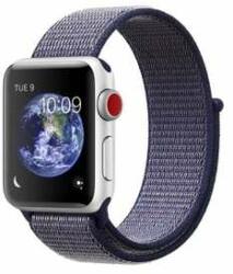 Apple Mybandz Apple Watch S1/2/3/4/4/5/6 Apple Watch S1/2/3/4/4/5/6 curea din material textil 42/44mm - Midnight Blue (APW422799)