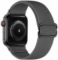 Apple Mybandz Apple Watch S1/2/3/4/4/5/6/7 Apple Watch S1/2/3/4/5/6/7 curea flexibilă din material textil 42/44/45mm - gri (APW423004)