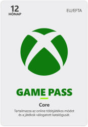 Microsoft 12 hónapos Xbox Game Pass Core előfizetés (Kézzel fogható kártya)