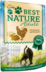 Best Nature 16x85g Best Nature Cat Adult Nyúl, csirke & amaránt nedves macskatáp