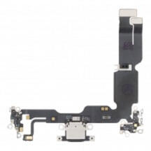  Apple iPhone 15 Plus töltő csatlakozós flex kábel, átvezető fólia (usb c) fekete, gyári