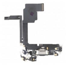 Apple iPhone 15 Pro töltő csatlakozós flex kábel, átvezető fólia (usb c) fekete, gyári