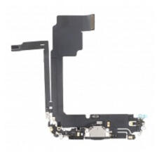  Apple iPhone 15 Pro Max töltő csatlakozós flex kábel, átvezető fólia (usb c) fekete, gyári
