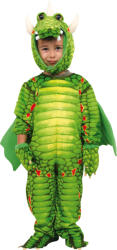 Small Foot By Legler Costum de dragon cu picior mic verde (DDLE5636) Costum bal mascat copii