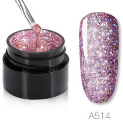 Rosalind glitteres csillogó UV zselé - 5 ml - A514 Rózsaszín (RF-A514-Pink)