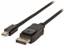 Nedis Mini DisplayPort - DisplayPort kábel - 4K@60Hz - UHD - DP1.2 - 2 m (CCGL37400BK20)
