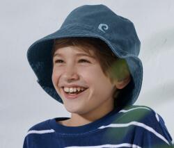 Tchibo Gyermek nyári kalap, sötétkék Sötétkék Világoskék hullámos nyomott minta 49-52 cm