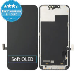Apple iPhone 13 - LCD Kijelző + Érintőüveg + Keret Soft OLED FixPremium