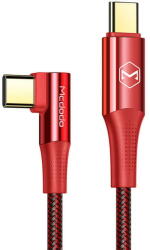 Mcdodo Cable USB-C to USB-C Mcdodo CA-8321 100W 90 Degree 1.2m (red) (33622) - 24mag