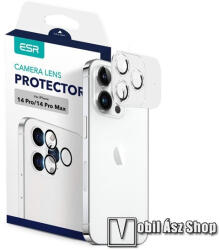 ESR kamera lencsevédő karcálló edzett üveg, 9H, 1 szett - FEKETE - APPLE iPhone 14 Pro / iPhone 14 Pro Max