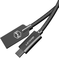 Mcdodo Cablu Knight MicroUSB Black (1.5m, QC4.0, impletitura nylon)-T. Verde 0.1 lei/buc (CA-4402) - 24mag