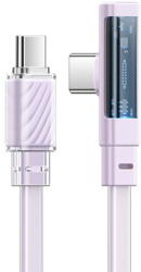 Mcdodo Cable USB-C to USB-C Mcdodo CA-3454 90 Degree 1.8m with LED (purple) (35585) - 24mag