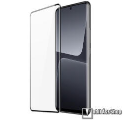 MyScreen DIAMOND GLASS EDGE 3D előlap védő karcálló edzett üveg - FEKETE - 9H, 2.5D, 0.33 mm, a teljes kijelzőt védi, a teljes felületén tapad - Xiaomi 13 Pro - MD7634TG 3D BLACK (MD7634TG 3D BLACK)