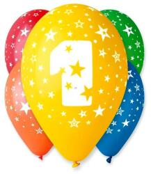 Godan Színes számos lufi 5 darabos - 1 (GS110/1) - ejatekok