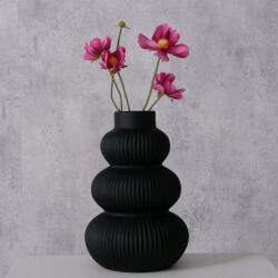 Boltze Home Vaza ceramica Maurice, 21 cm, negru (2039955)